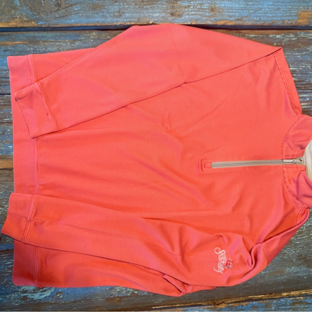 Coral HL Sport Quarter-Zip Pullover